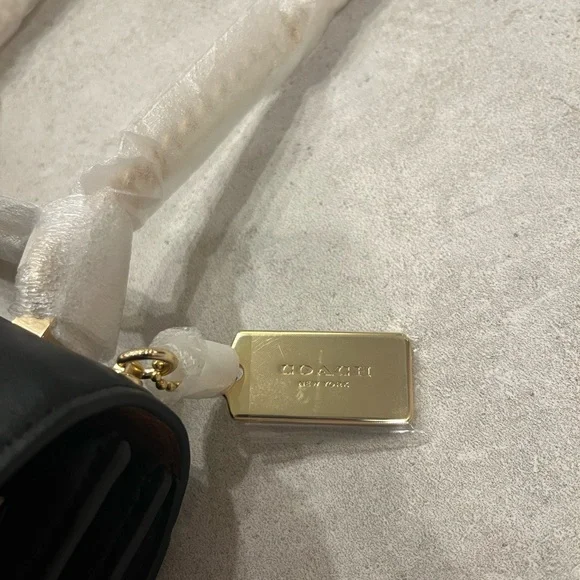 Coach Klare Crossbody Bag in Signature Canvas and Black Leather Purse CV978 - Picture 13 of 16